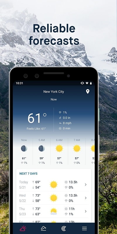 WeatherPro 螢幕截圖 1