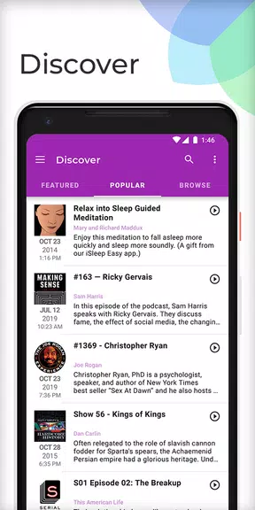 Podcast Guru - Podcast App Tangkapan skrin 2