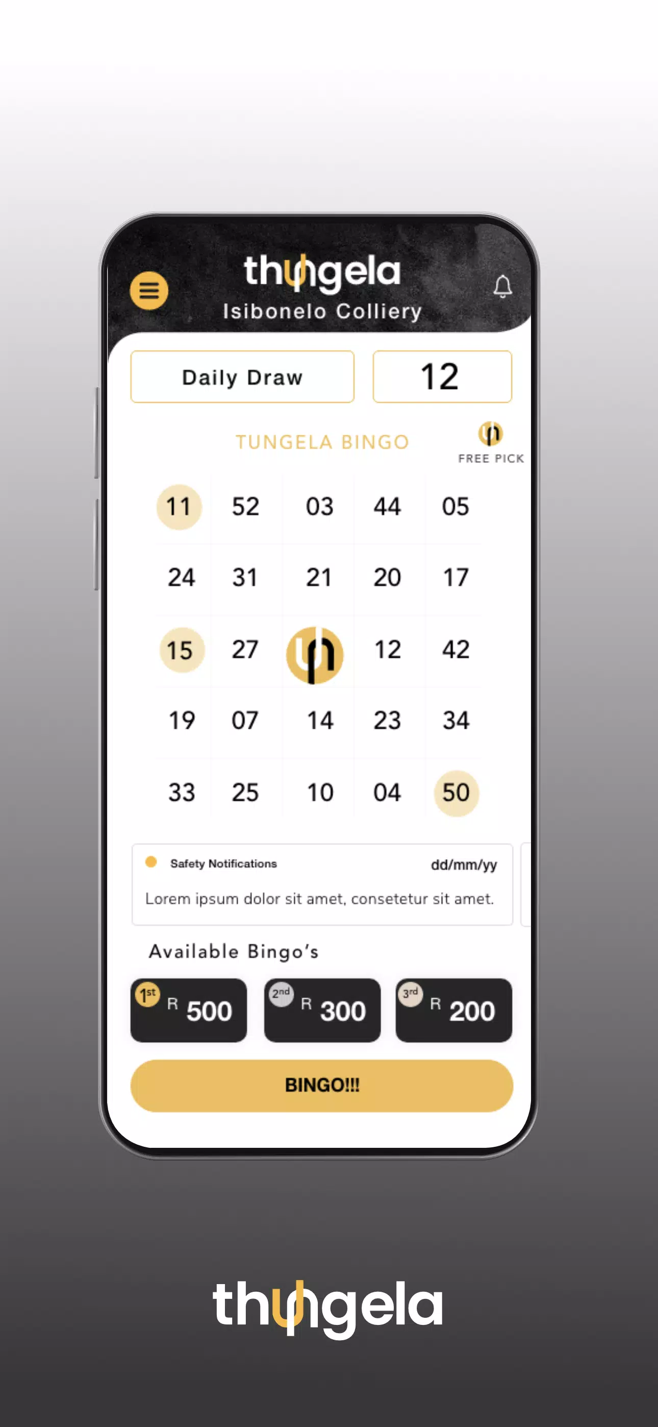 Thungela Bingo Ảnh chụp màn hình 1