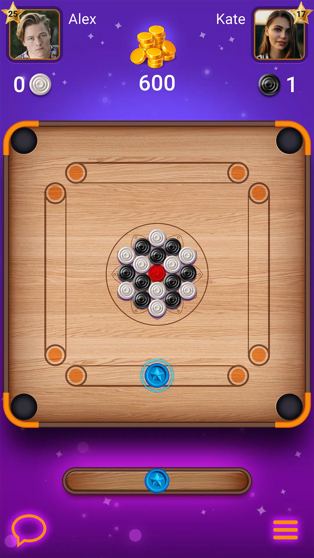 Carrom Lure - игра в бильярд Скриншот 0