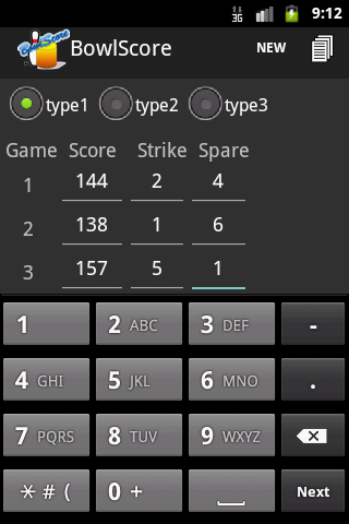 BowlScore 10 Screenshot 0