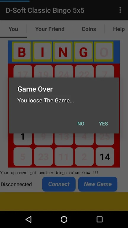 D-Soft Classic Bingo 5x5 螢幕截圖 2
