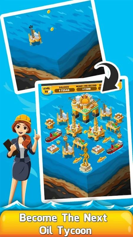 Oil Tycoon 2: Idle Miner Game স্ক্রিনশট 2