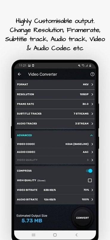 Vidéo Convertisseur Compressee Capture d'écran 0