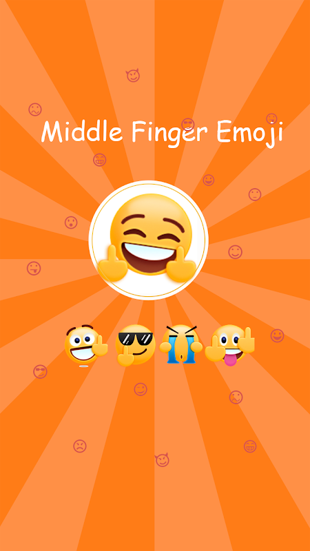 Middle Finger Emoji Sticker スクリーンショット 2