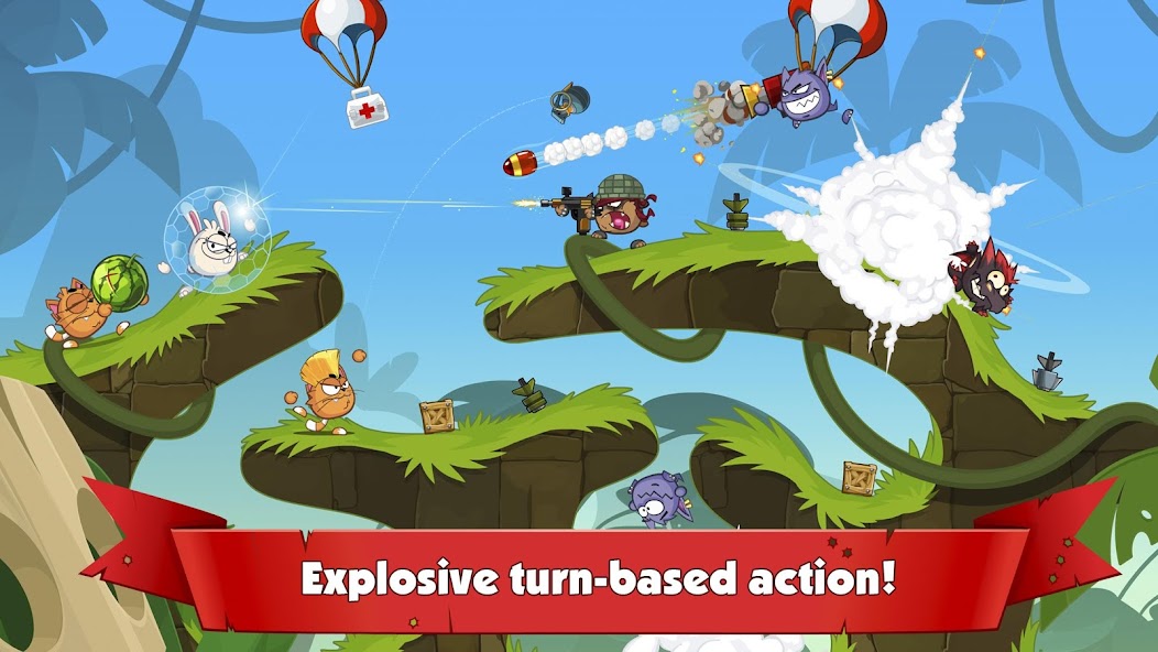 Wormix: PvP Tactical Shooter Mod 스크린샷 0