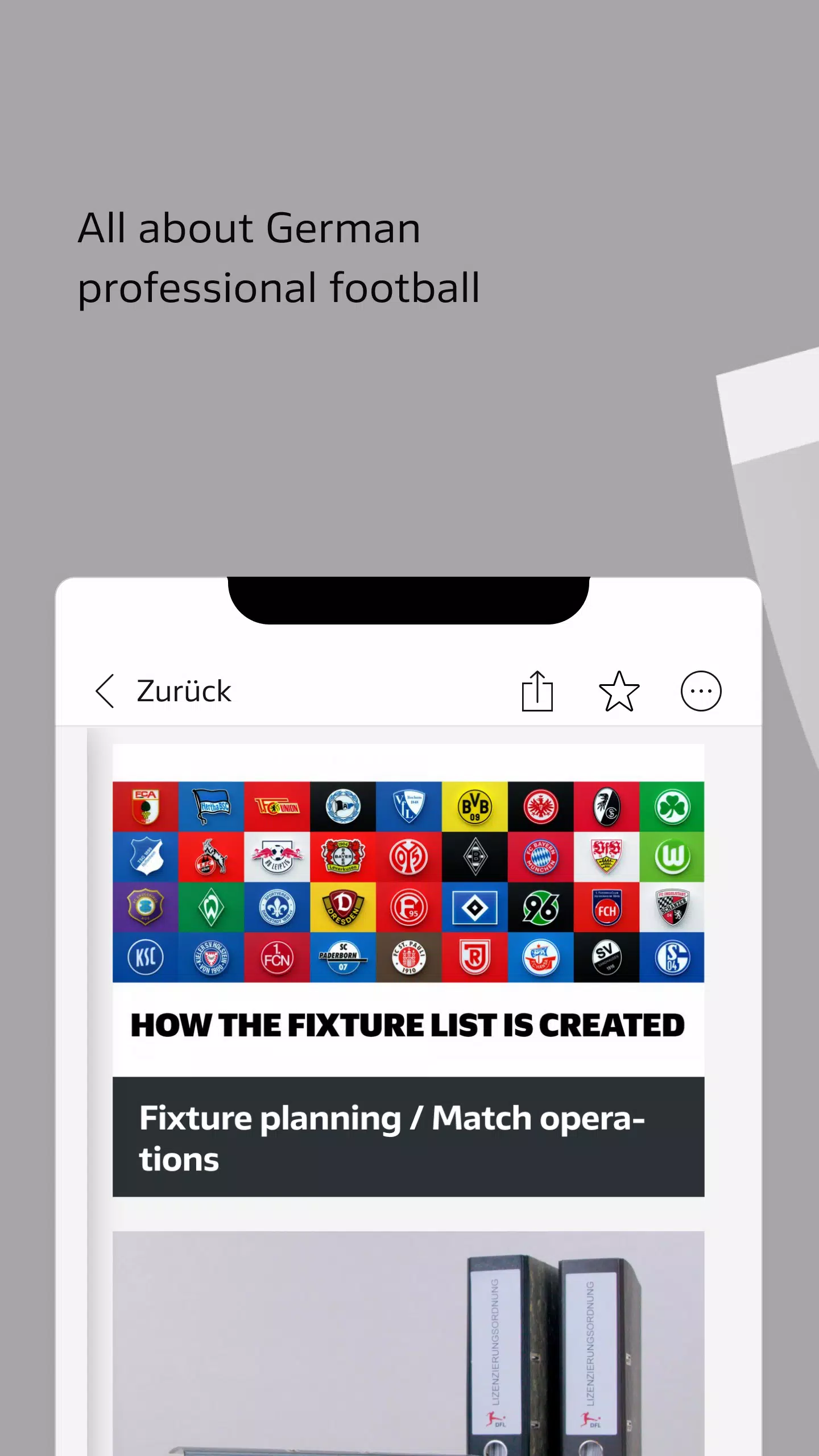 Schermata DFL App 1