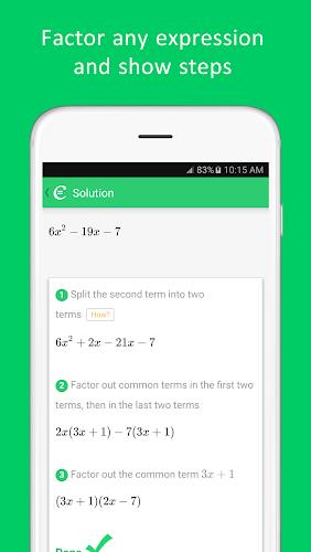 Cymath - Math Problem Solver Captura de tela 3