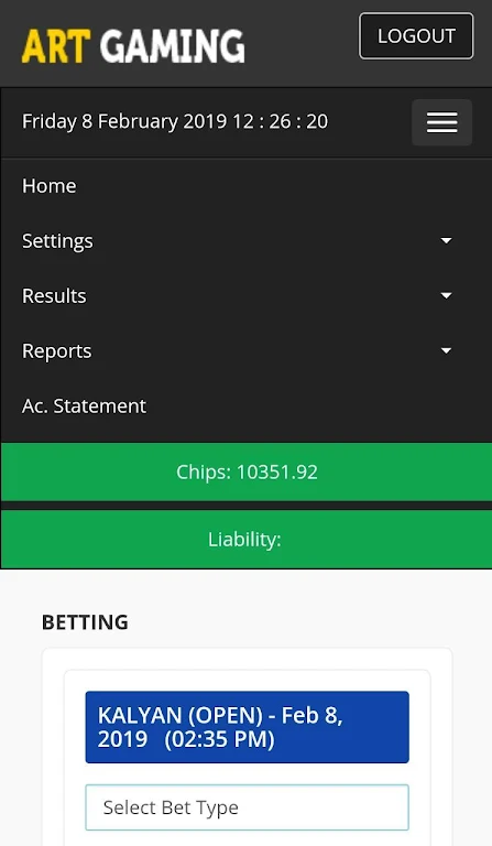 ART GAME - BETTING ภาพหน้าจอ 0