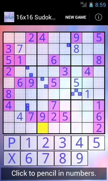 16x16 Sudoku Challenge HD应用截图第1张