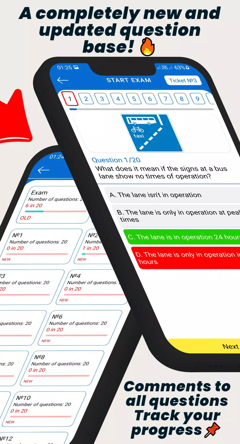 AVTO TEST - Traffic Rules 2025 ဖန်သားပြင်ဓာတ်ပုံ 1