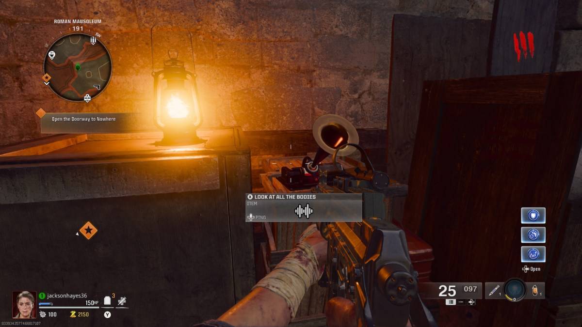 บันทึกเสียงใน Tomb in Black Ops 6 Zombies