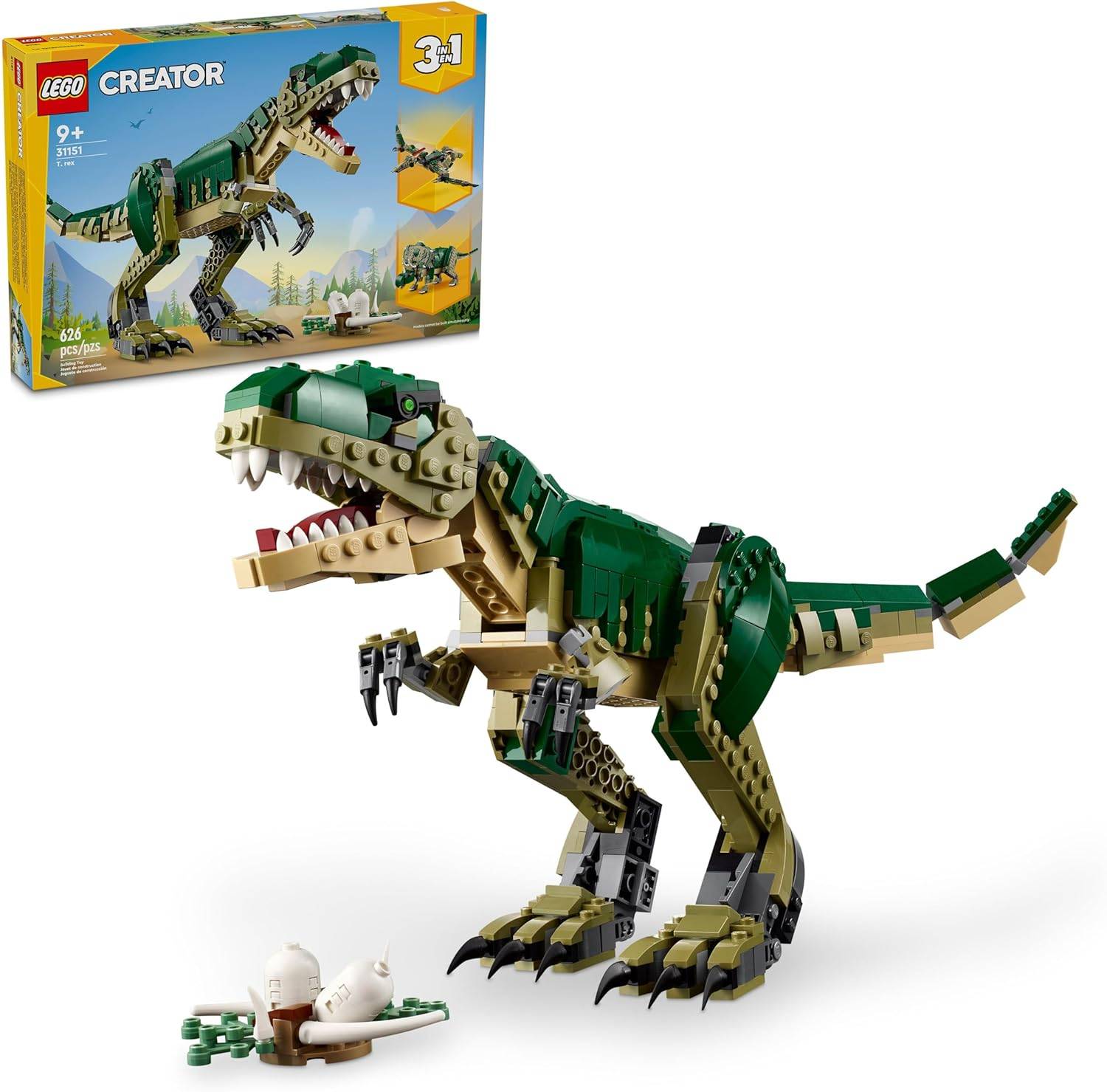 Créateur LEGO 3 en 1 T. Rex