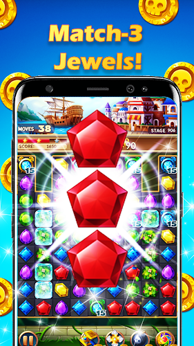 Jewels Crush Fantasy: Match 3 스크린샷 2