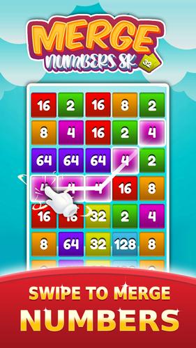 2048 Number Merge Games Puzzle 螢幕截圖 1