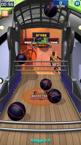 Flick Basketball Stages ဖန်သားပြင်ဓာတ်ပုံ 1