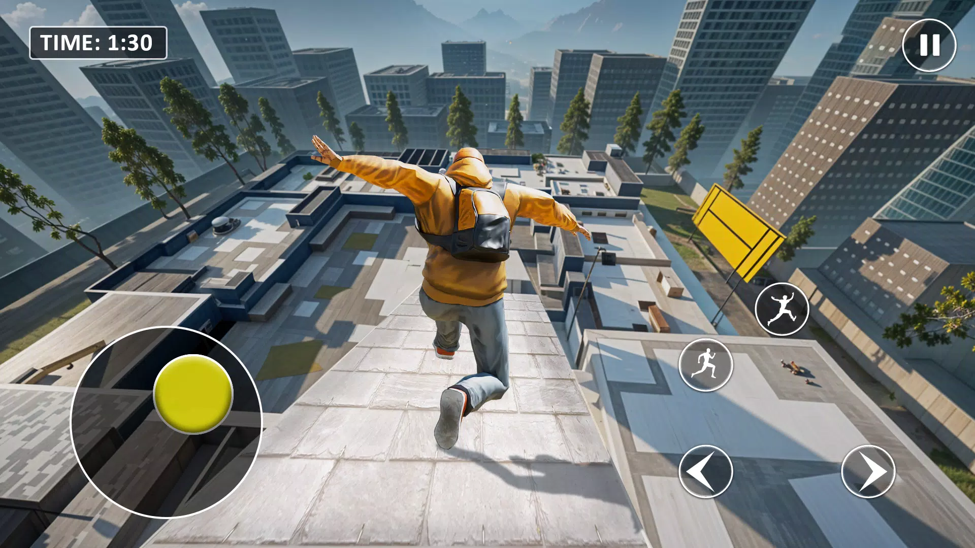 Go Up Rooftop Run Parkour Game Скриншот 0