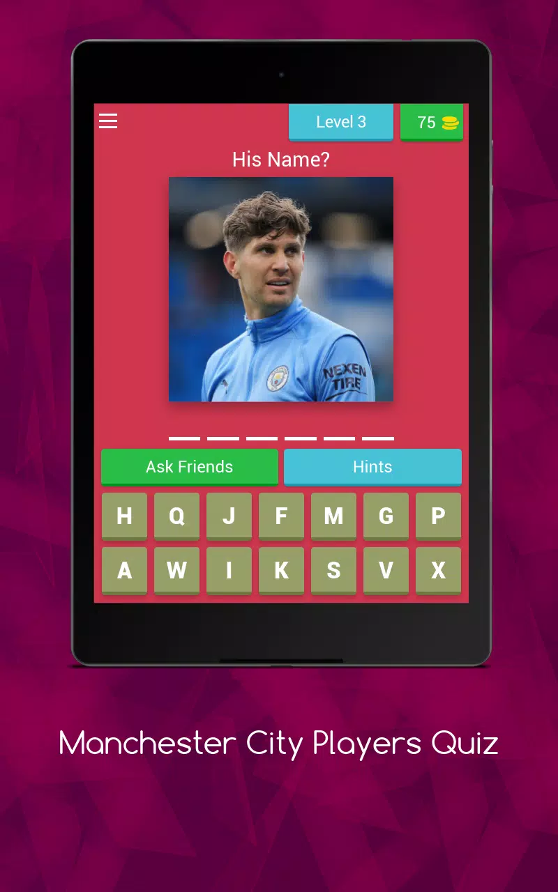 Manchester City Player's Quiz 螢幕截圖 3