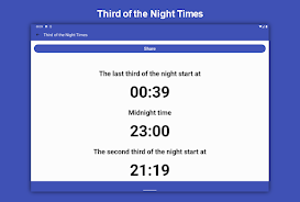 Third of the Night Calculator Screenshot 3