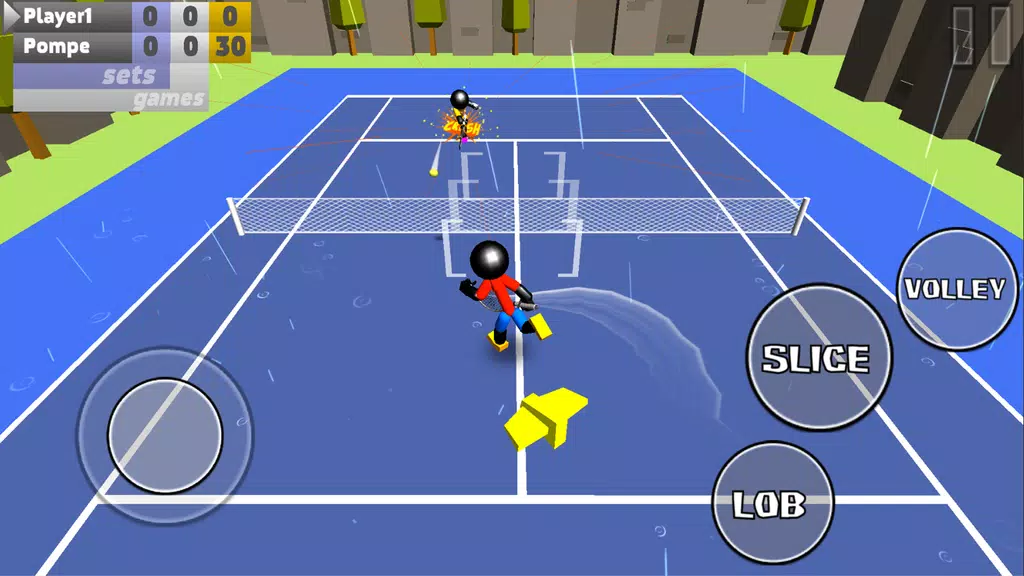Stickman 3D Tennis Скриншот 3