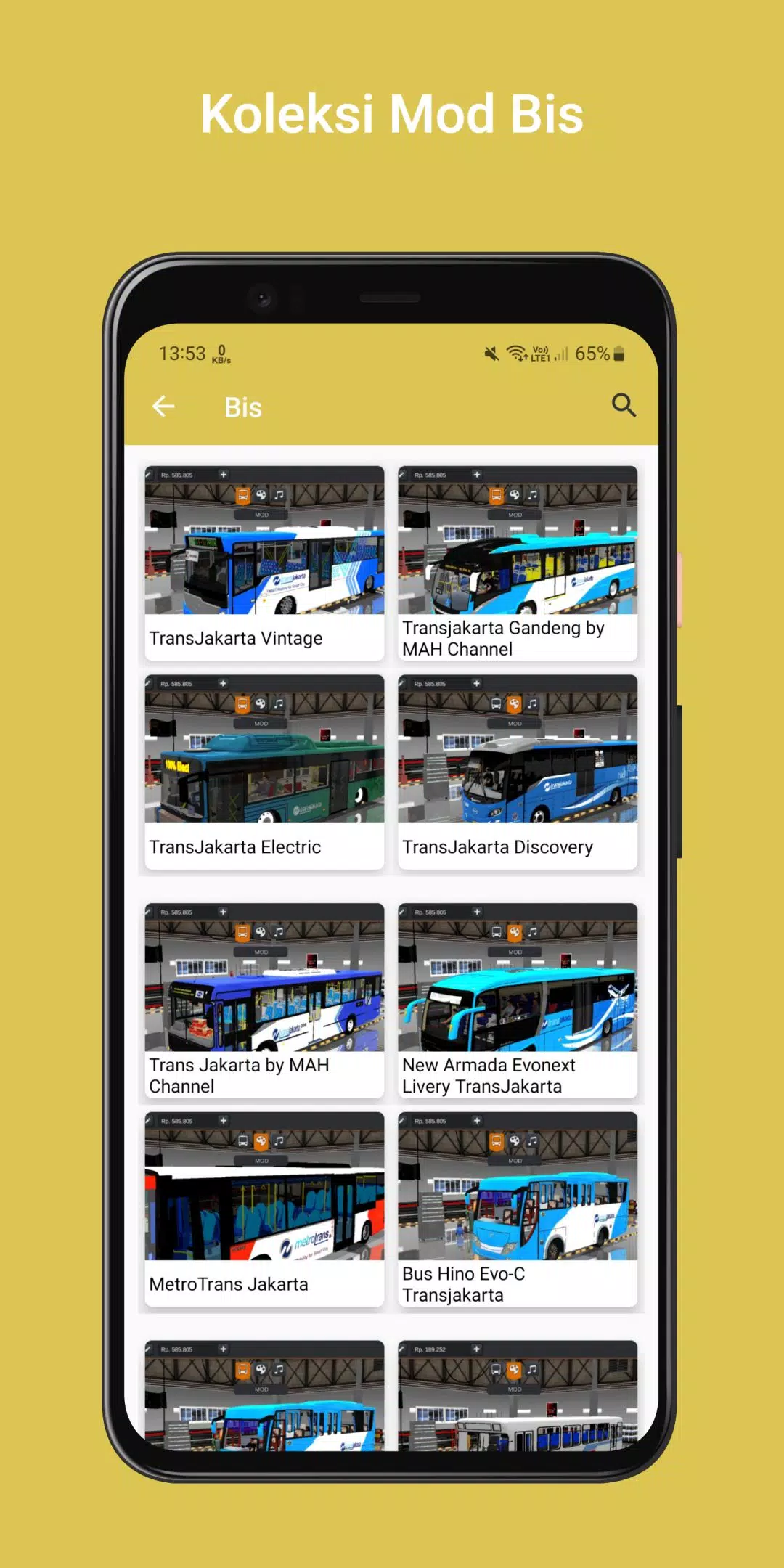Schermata MOD Bus Simulator Indonesia 1