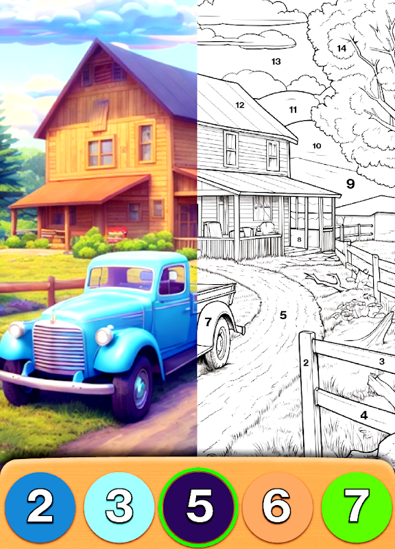 Farm Color By Number Screenshot 1