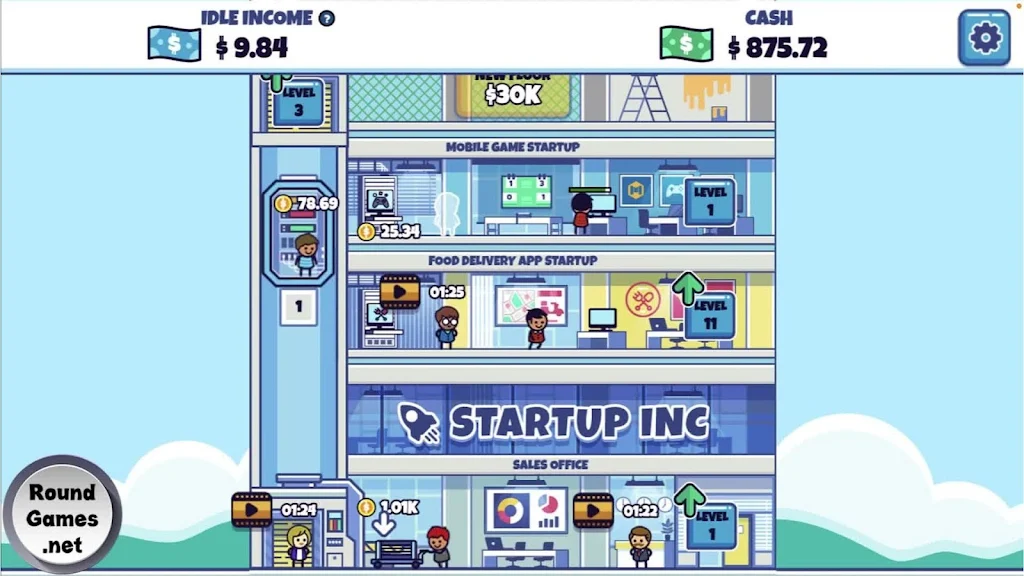 Idle Startup Tycoon Tangkapan skrin 3