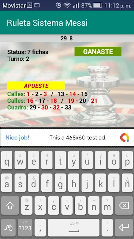 Roulette Messi System Screenshot 2