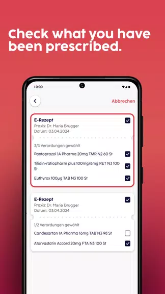 Schermata gesund.de - E-Prescription App 2