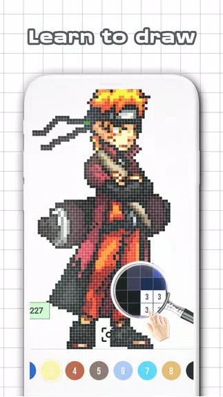 Color by Number - Naruto Sandbox Ninja Pixel Screenshot 0