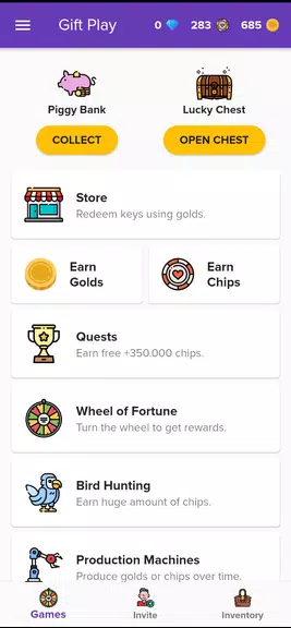 Gift Play - Earn Game Codes Screenshot 0