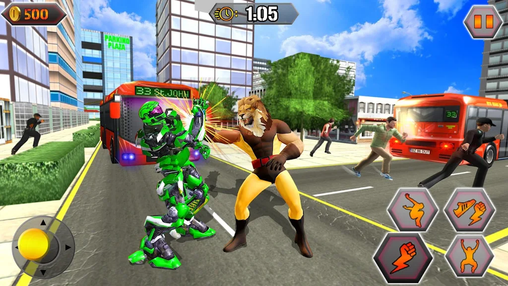 Scary Lion Crime City Attack Ảnh chụp màn hình 2
