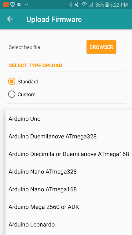 Arduino Hex Uploader-Bin/Hex 螢幕截圖 2
