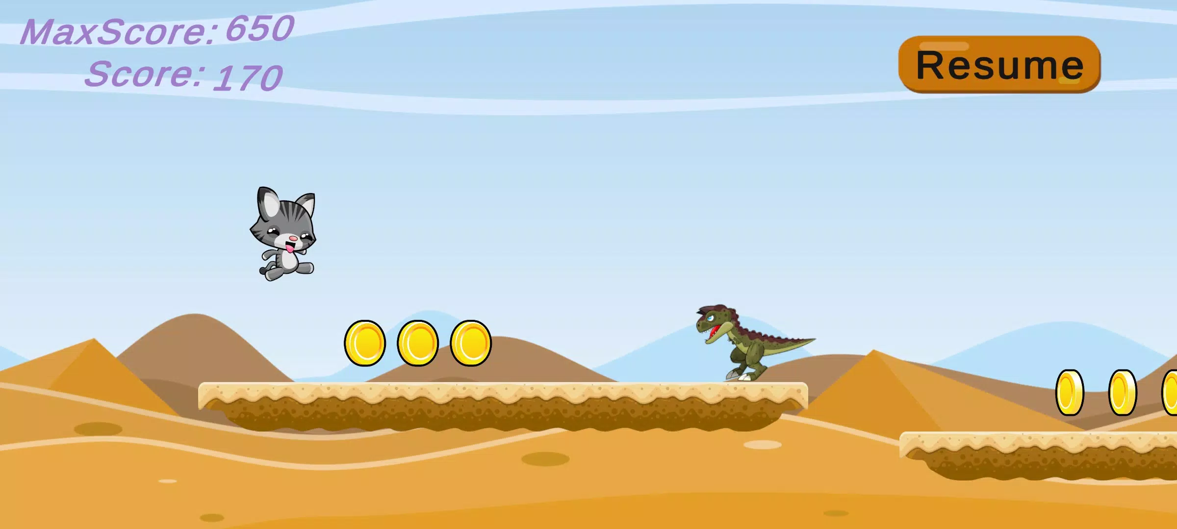 Cat Runner Adventure ภาพหน้าจอ 2