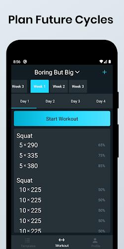 531 Workout Log - KeyLifts Screenshot 3