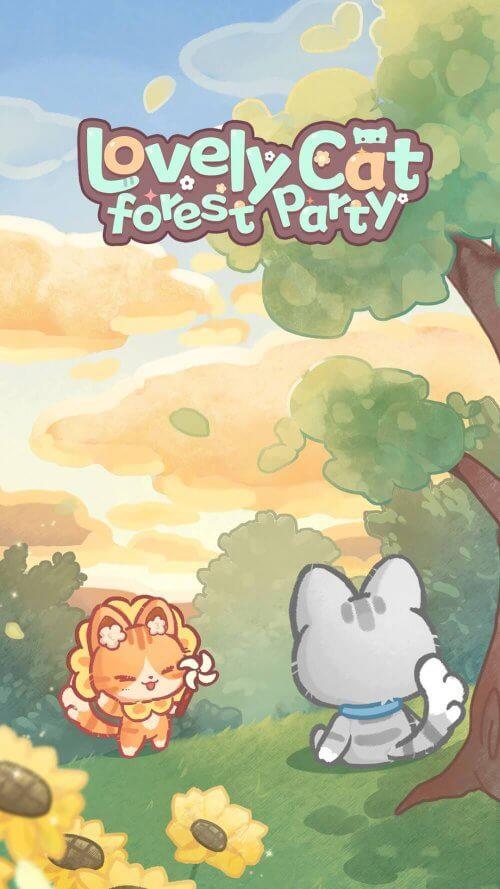 Lovely Cat: Forest Party Captura de tela 1