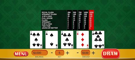 Jacks or Better - Video Poker 스크린샷 1