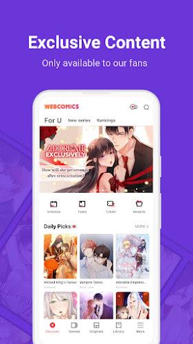 WebComics - Webtoon & Manga ဖန်သားပြင်ဓာတ်ပုံ 2