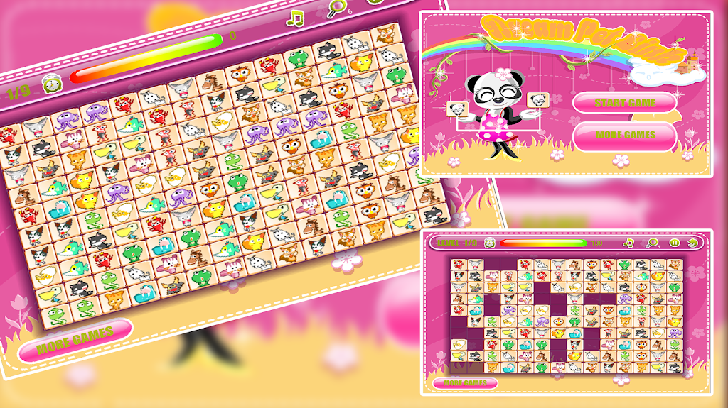 Dream Pet Link: Animal Mahjong Connect Captura de pantalla 3