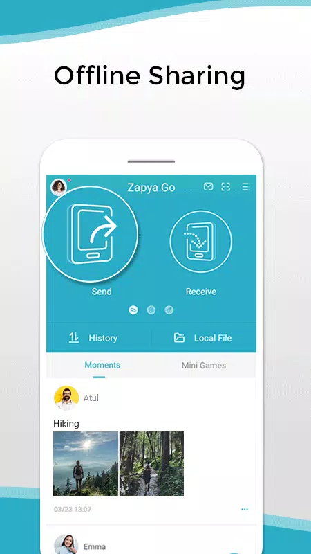 Zapya Go ภาพหน้าจอ 0