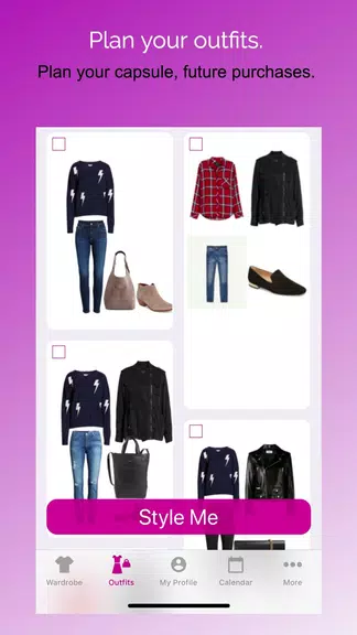 Pureple Outfit Planner应用截图第1张