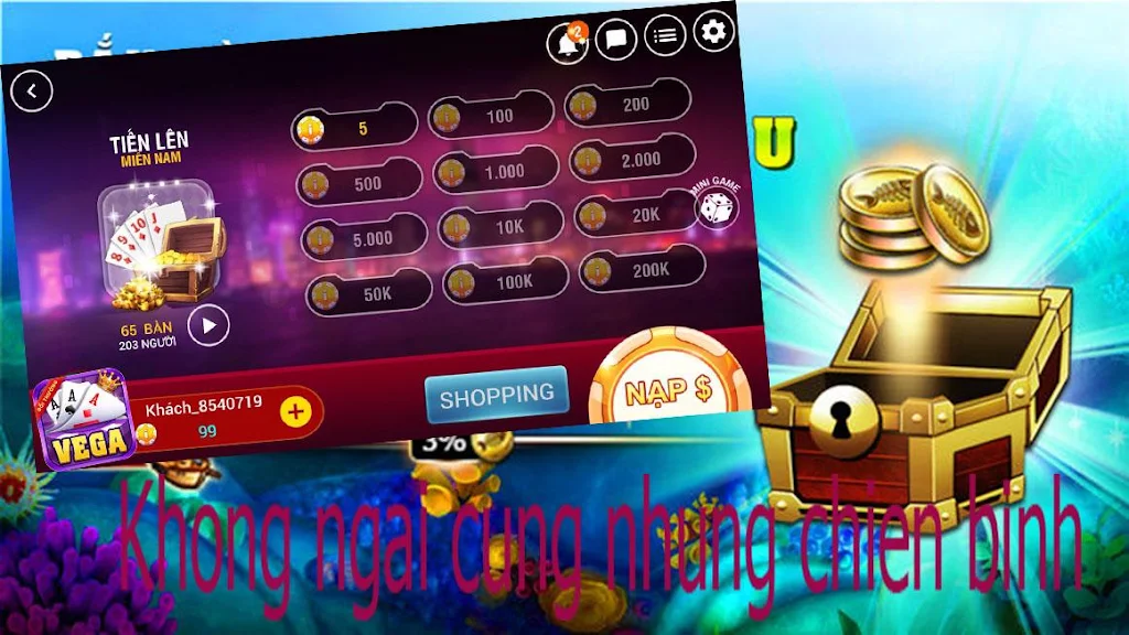 VEGA - Game danh bai doi thuong Zrzut ekranu 0