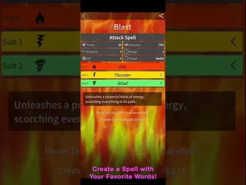 YourSpell gameplay showcasing spell generation and magical combat
