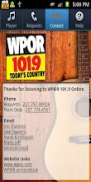 WPOR 101.9 Tangkapan skrin 1