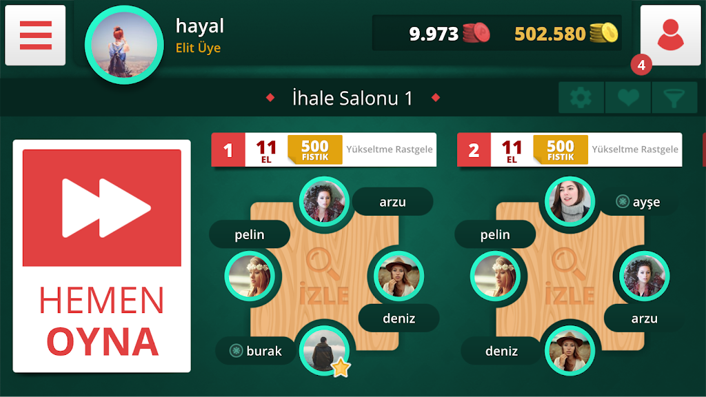 Eşli İhaleli Batak スクリーンショット 1