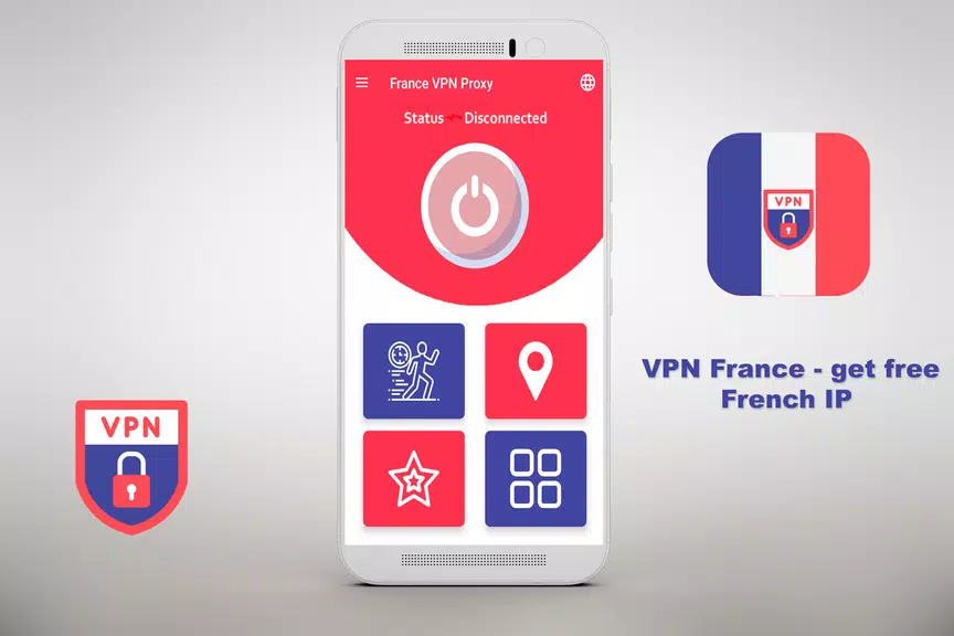 VPN Free - get free French IP Security  ⭐️⭐️⭐️⭐️⭐️ 스크린샷 2