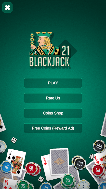 BlackJack TwentyOne 螢幕截圖 0