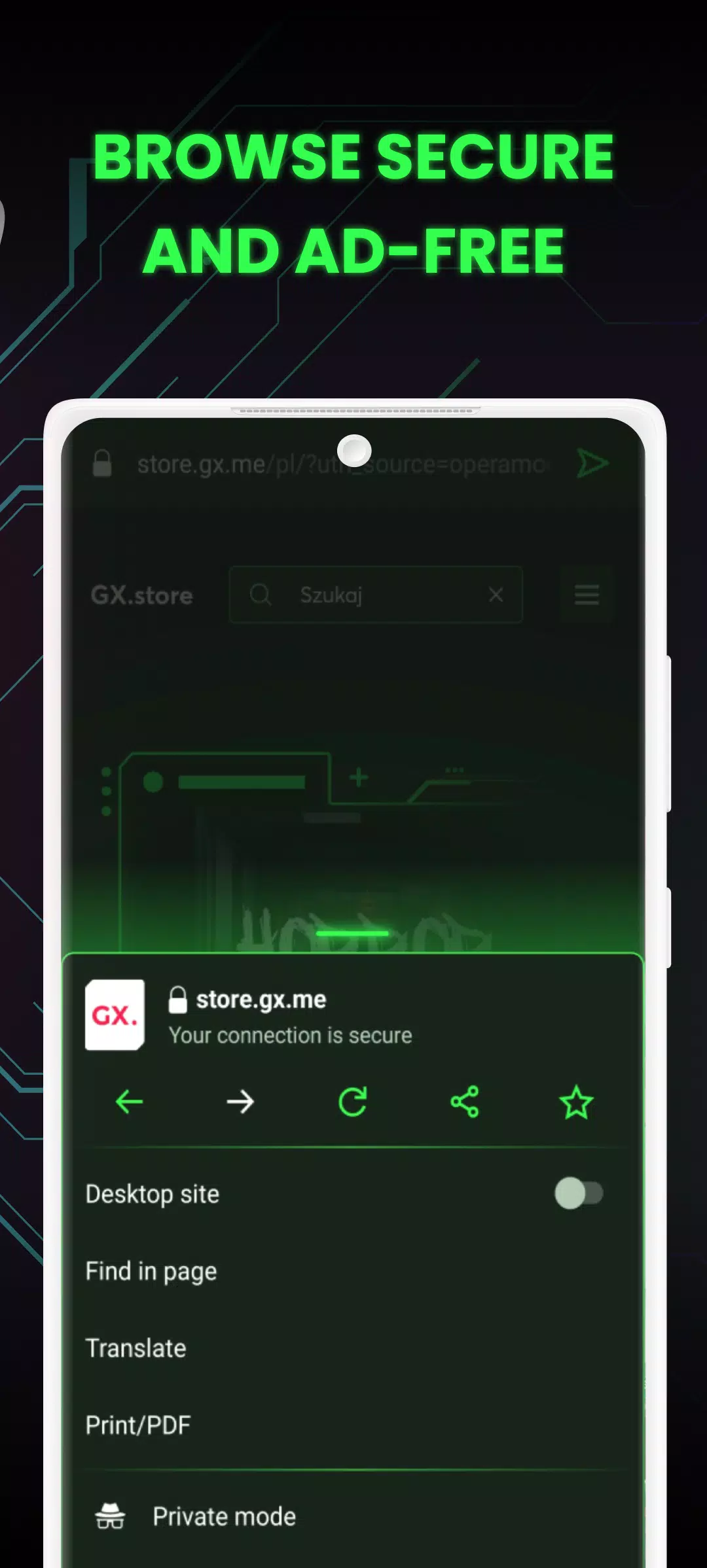 Opera GX: Gaming Browser 螢幕截圖 2