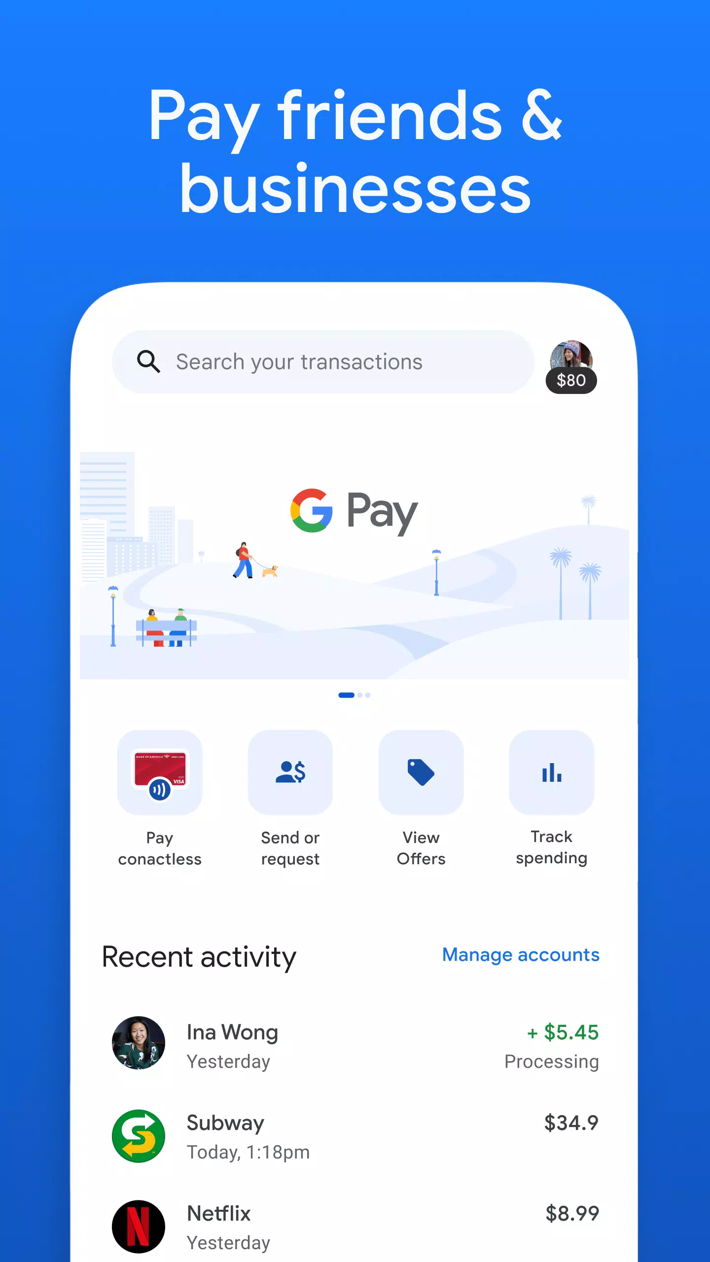 Google Pay: Save and Pay 螢幕截圖 0