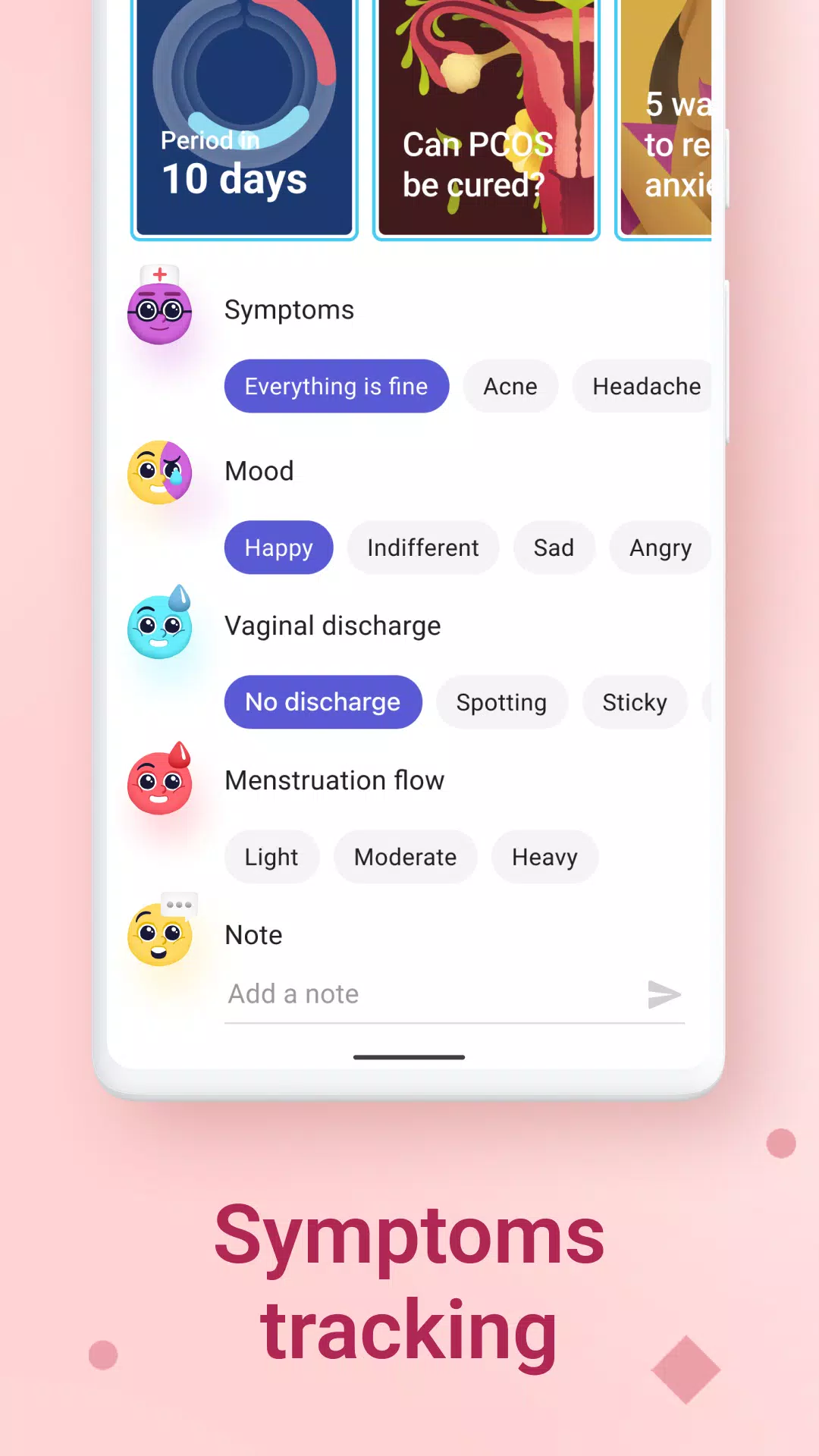 Clover－Period & Cycle Tracker Ekran Görüntüsü 3